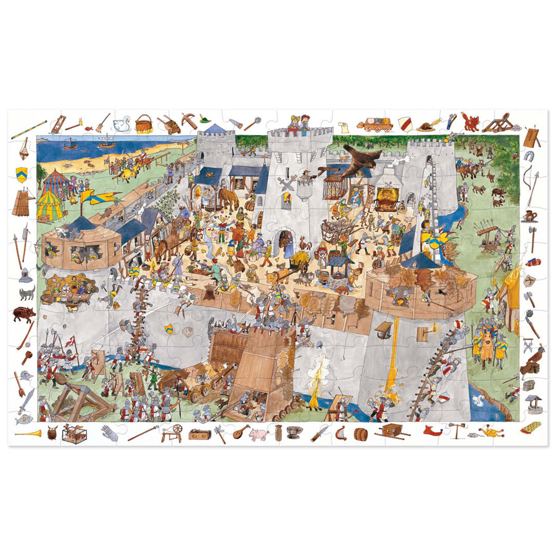 djeco puzzle observation château (100 pcs)
