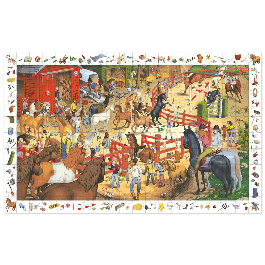 djeco puzzel observation paarden - 200st | DJ07454 | 1