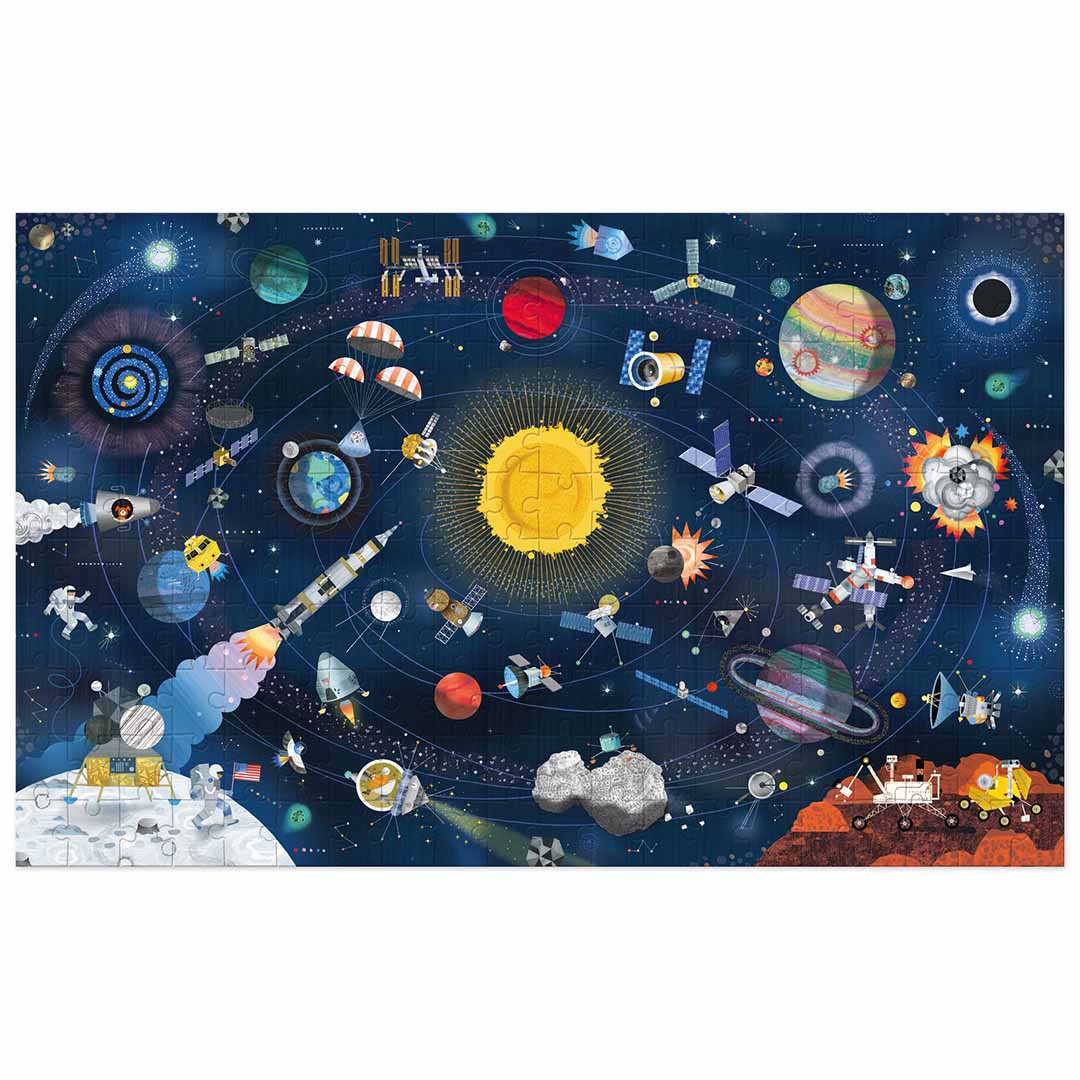 djeco puzzle observation espace (200 pièces) + livret
