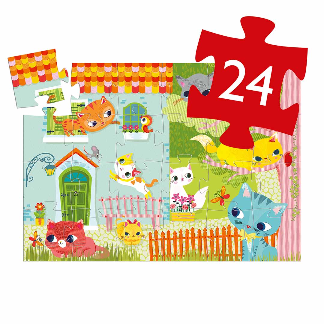 djeco puzzel pachat en zijn vrienden (24st) | DJ07207 | 2