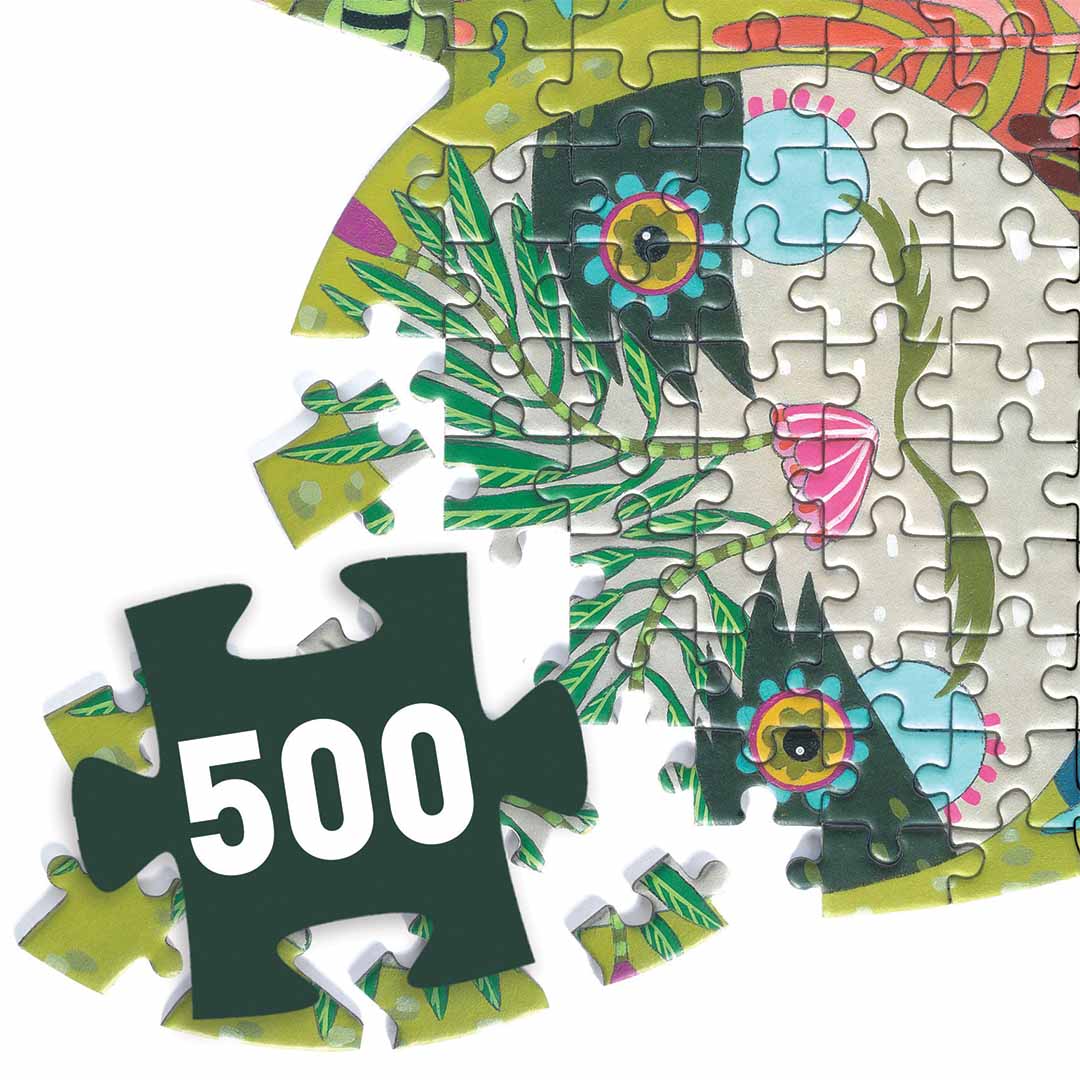 djeco puzzel puzz'art luiaard - 500st | DJ07662 | 3