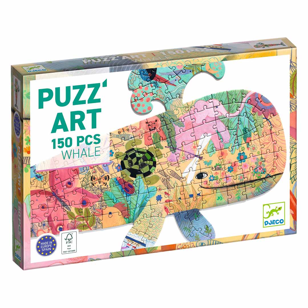 djeco puzzel puzz'art walvis - 150st | DJ07658 | 1