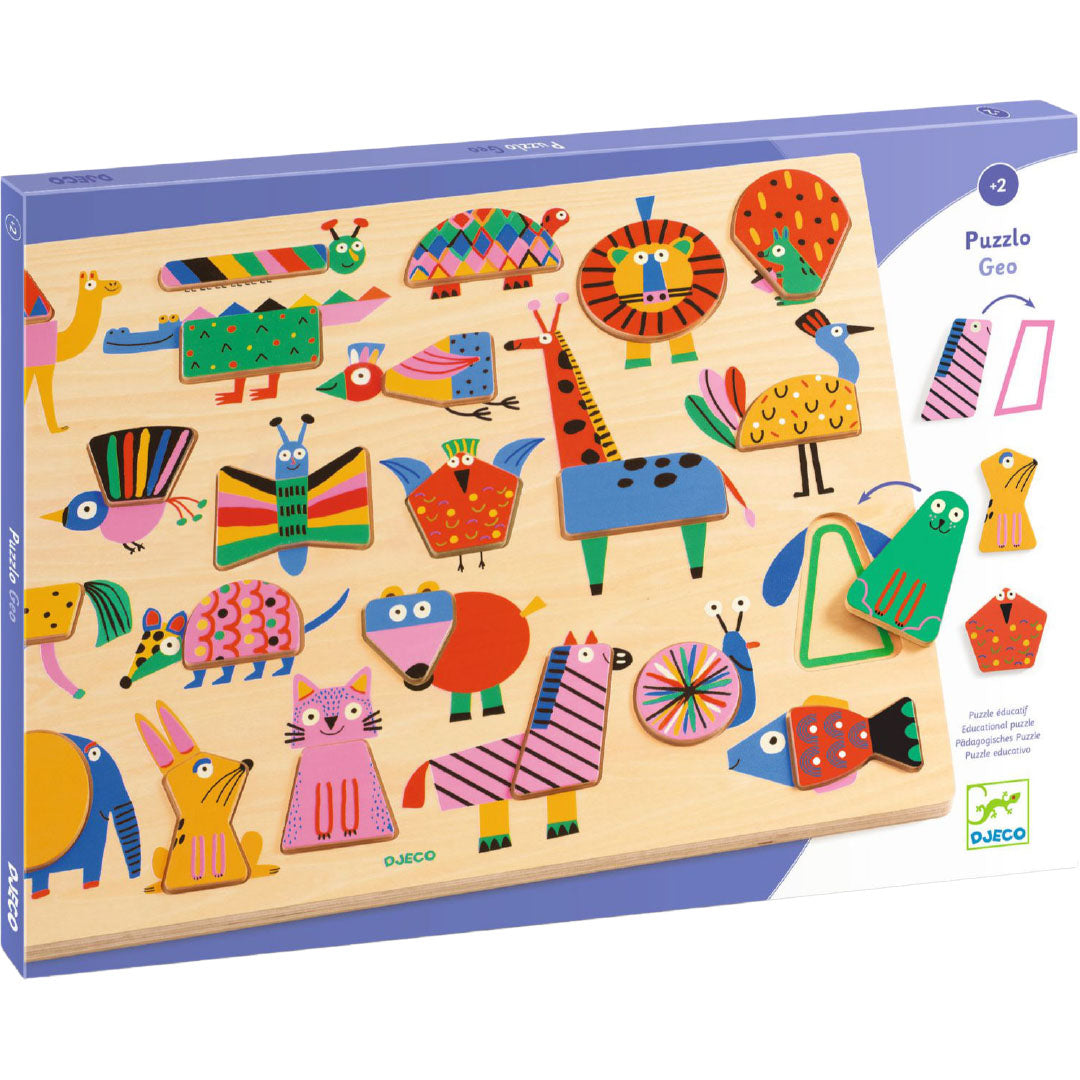 djeco puzzel puzzlo geo - 22st | DJ01836 | 0