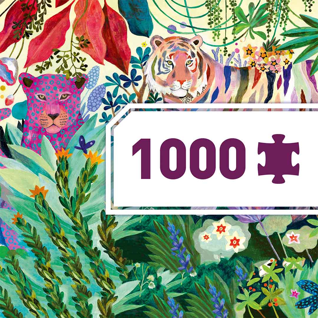 djeco puzzel regenboog tijgers (1000st) | DJ07647 | 5