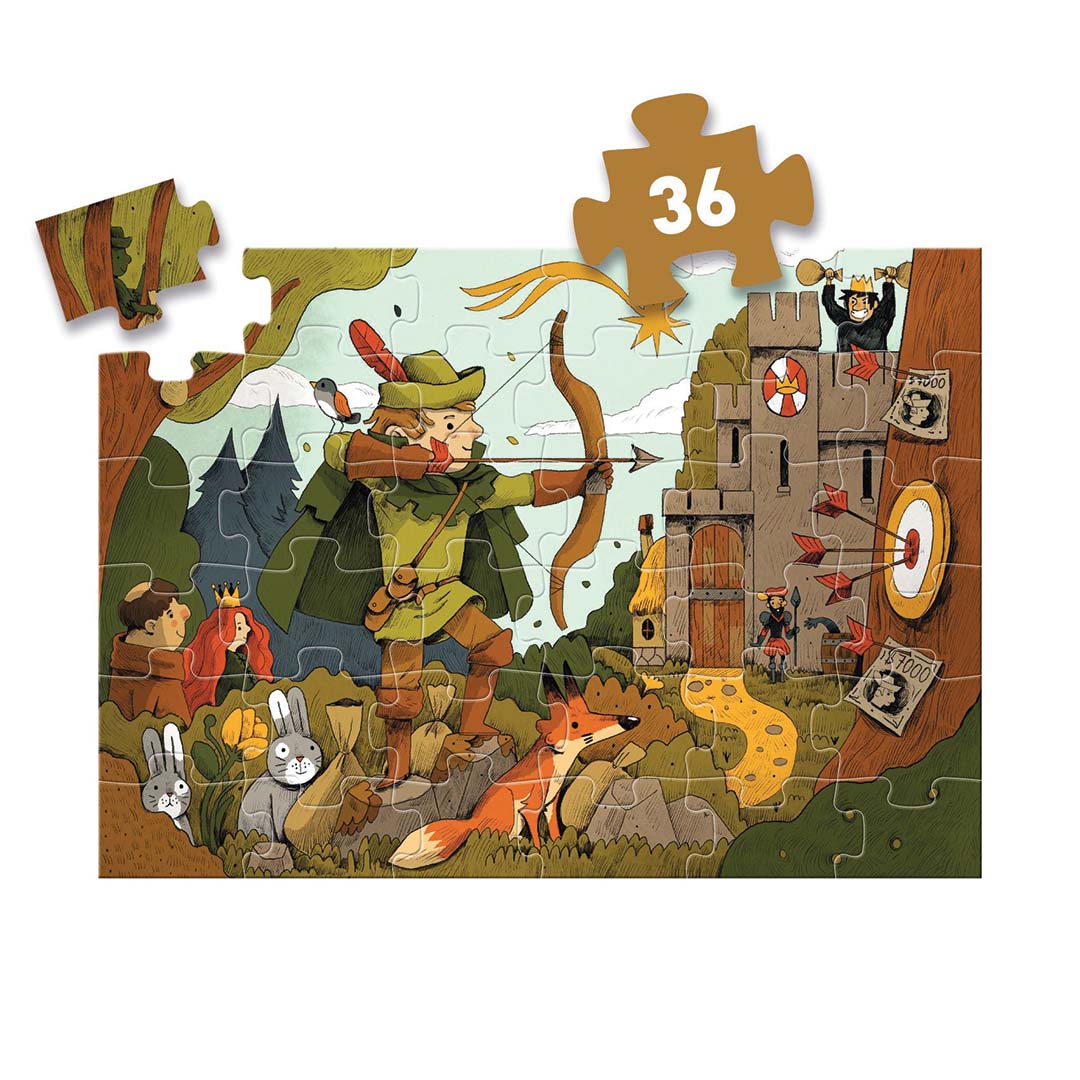 djeco puzzle Robin des Bois - 36 pcs