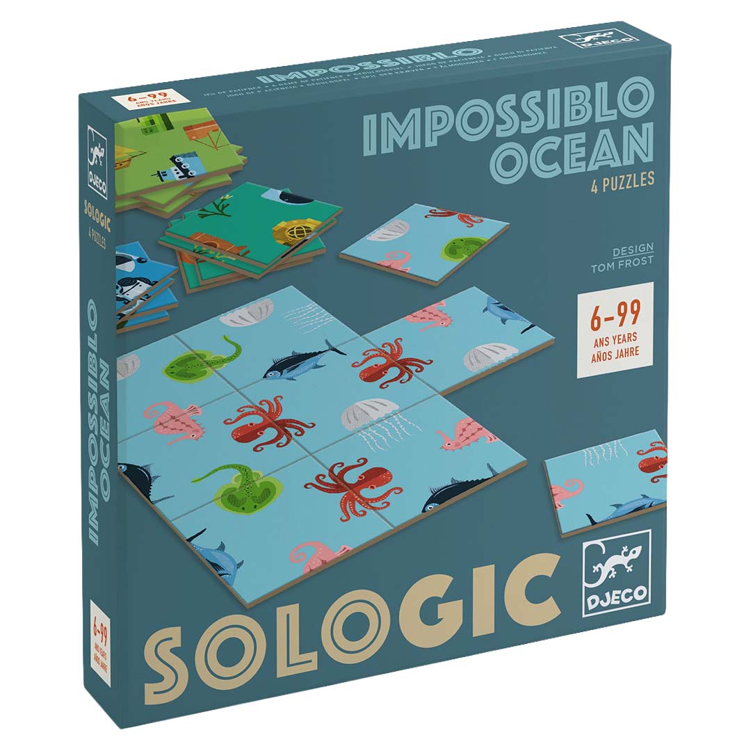 djeco puzzel sologic impossiblo - ocean - 4x9st | DJ00807 | 0