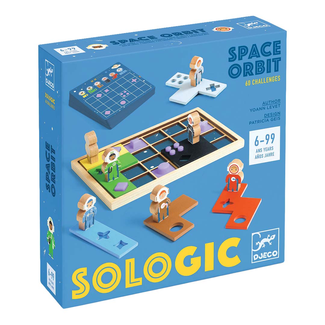 djeco jeu de puzzle sologic - space orbit