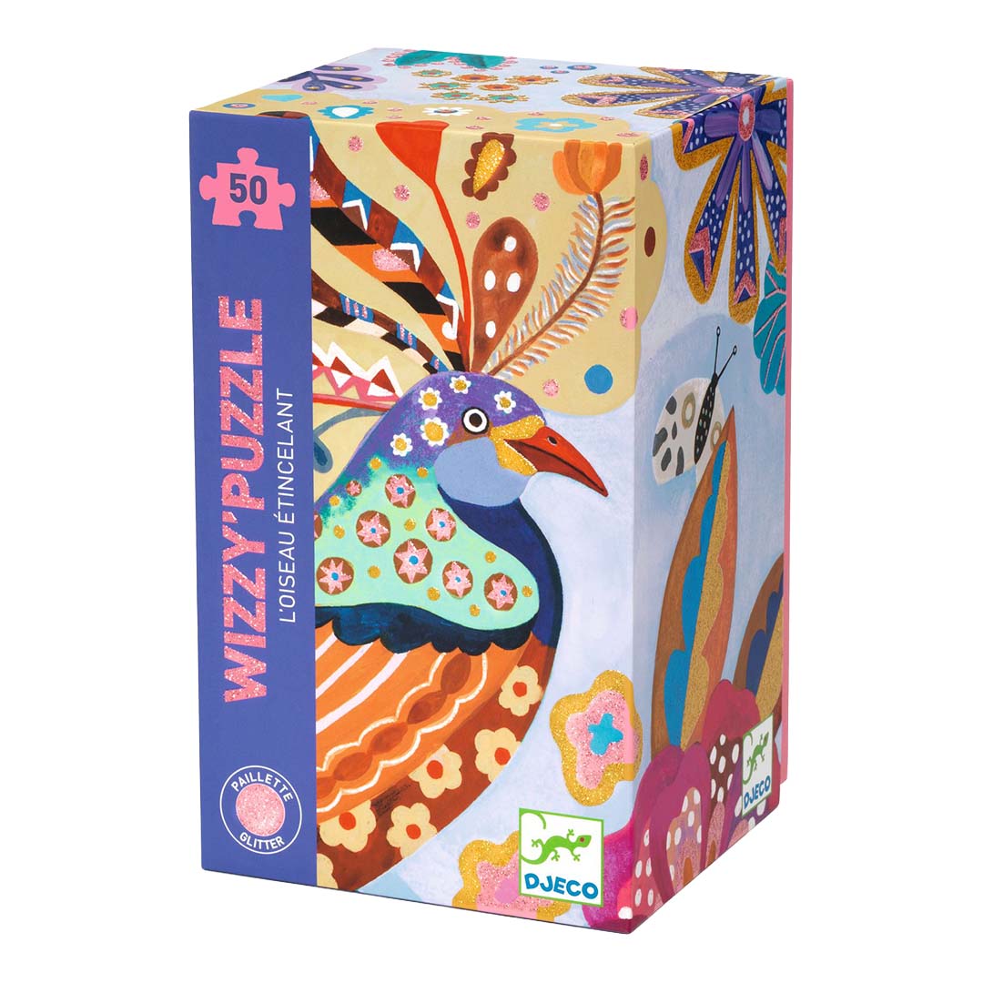 djeco puzzel sprankelende vogel - 50st