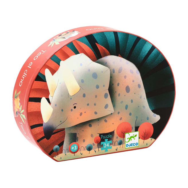 djeco puzzle teo le dino - 24 pcs