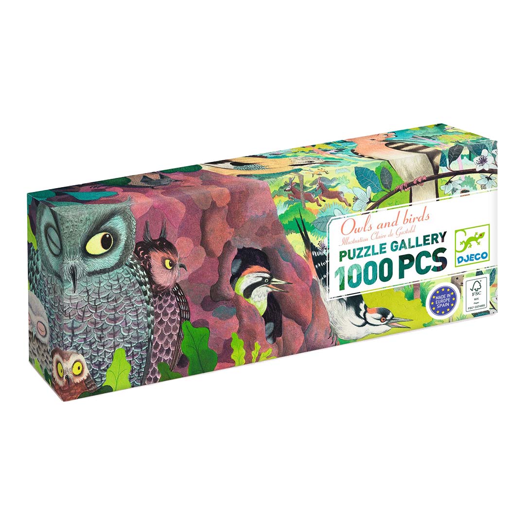 djeco puzzel uilen en vogels - 1000st | DJ07644 | 0
