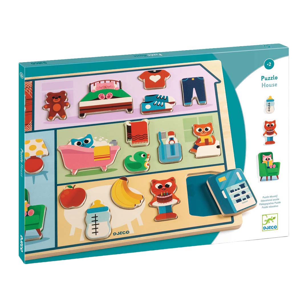 djeco reliëfpuzzel puzzlo house - 22st | DJ01834 | 3