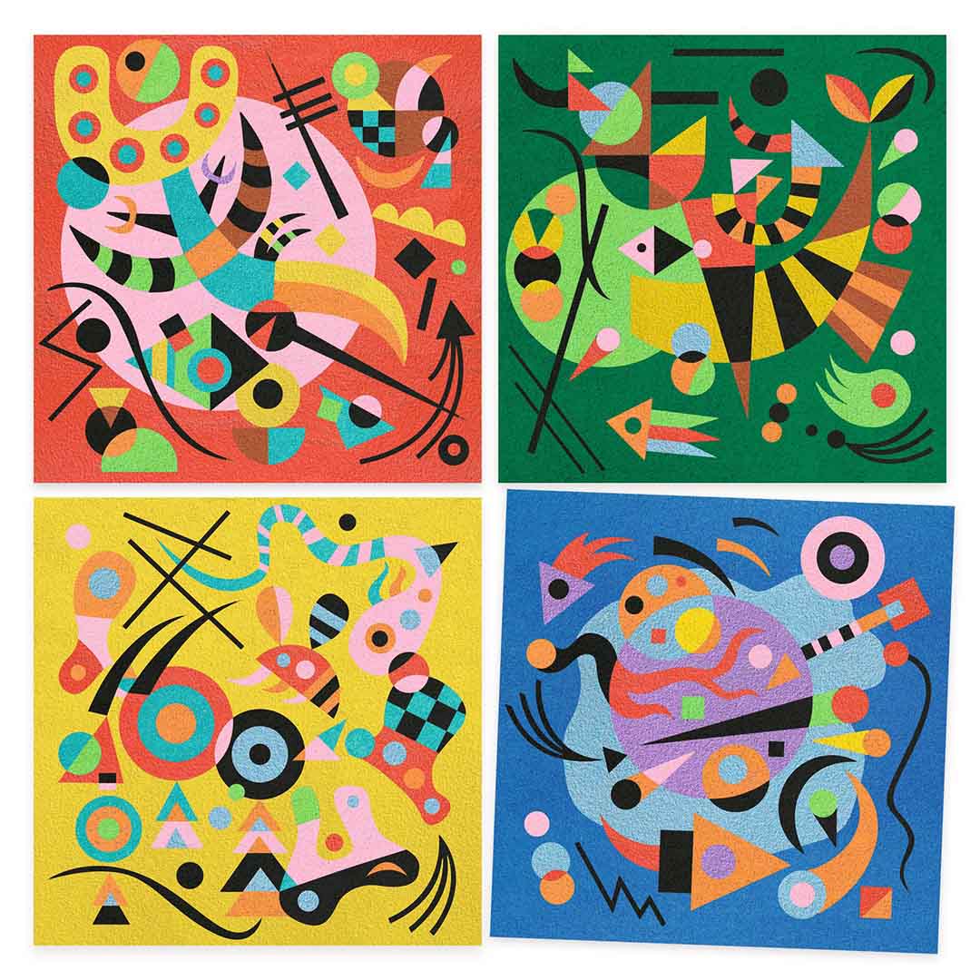 djeco schilderen op nummer abstract - kandinsky
