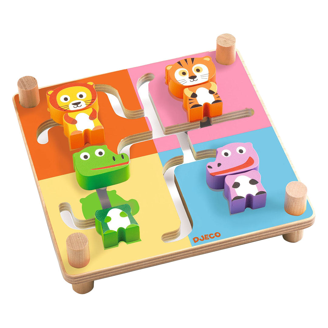 djeco schuifpuzzel dieren | DJ01611 | 2