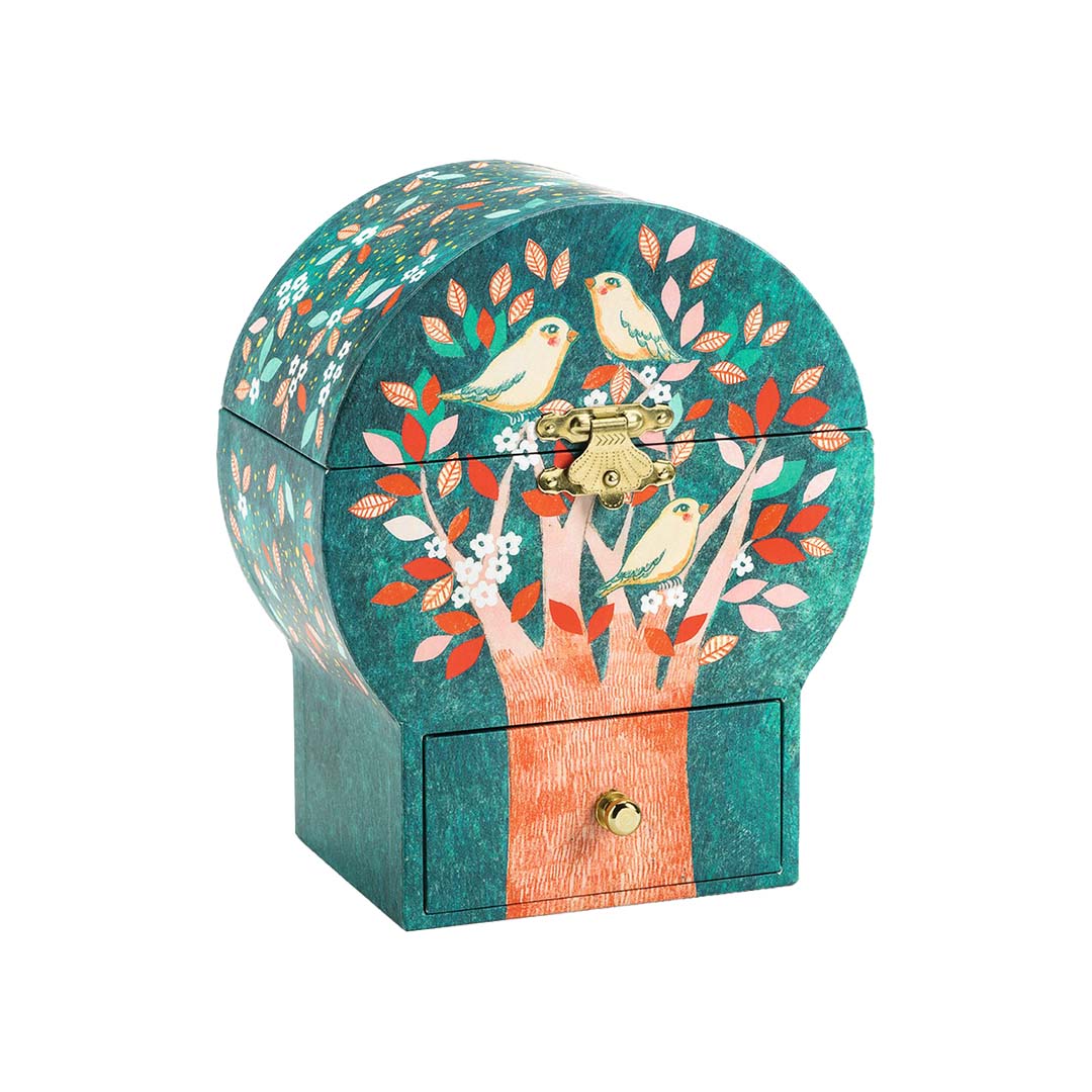 djeco boîte à bijoux musicale arbre poétique