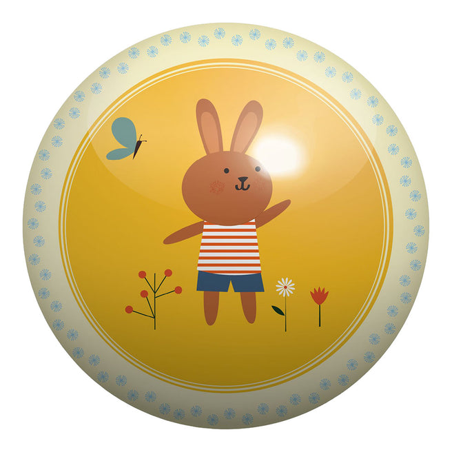 djeco balle de jeu lapin - 12 cm