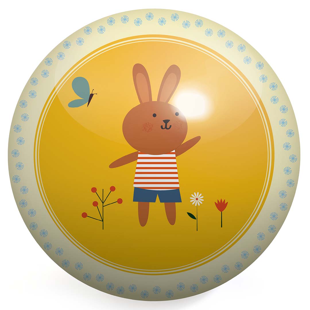 djeco ballon lapin - 12 cm