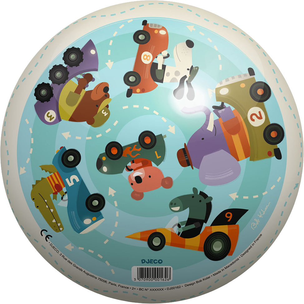 djeco speelbal verkeer - 22 cm | DJ00162 | 2