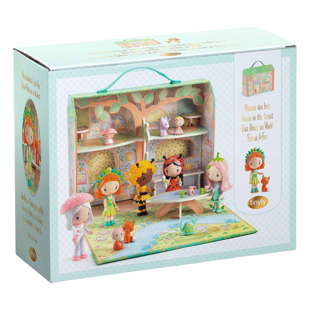 djeco maison de jeu sylvia & fox's house in the forest