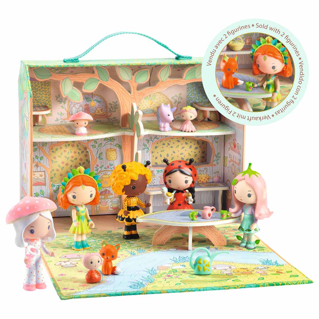 djeco maison de jeu sylvia & fox's house in the forest