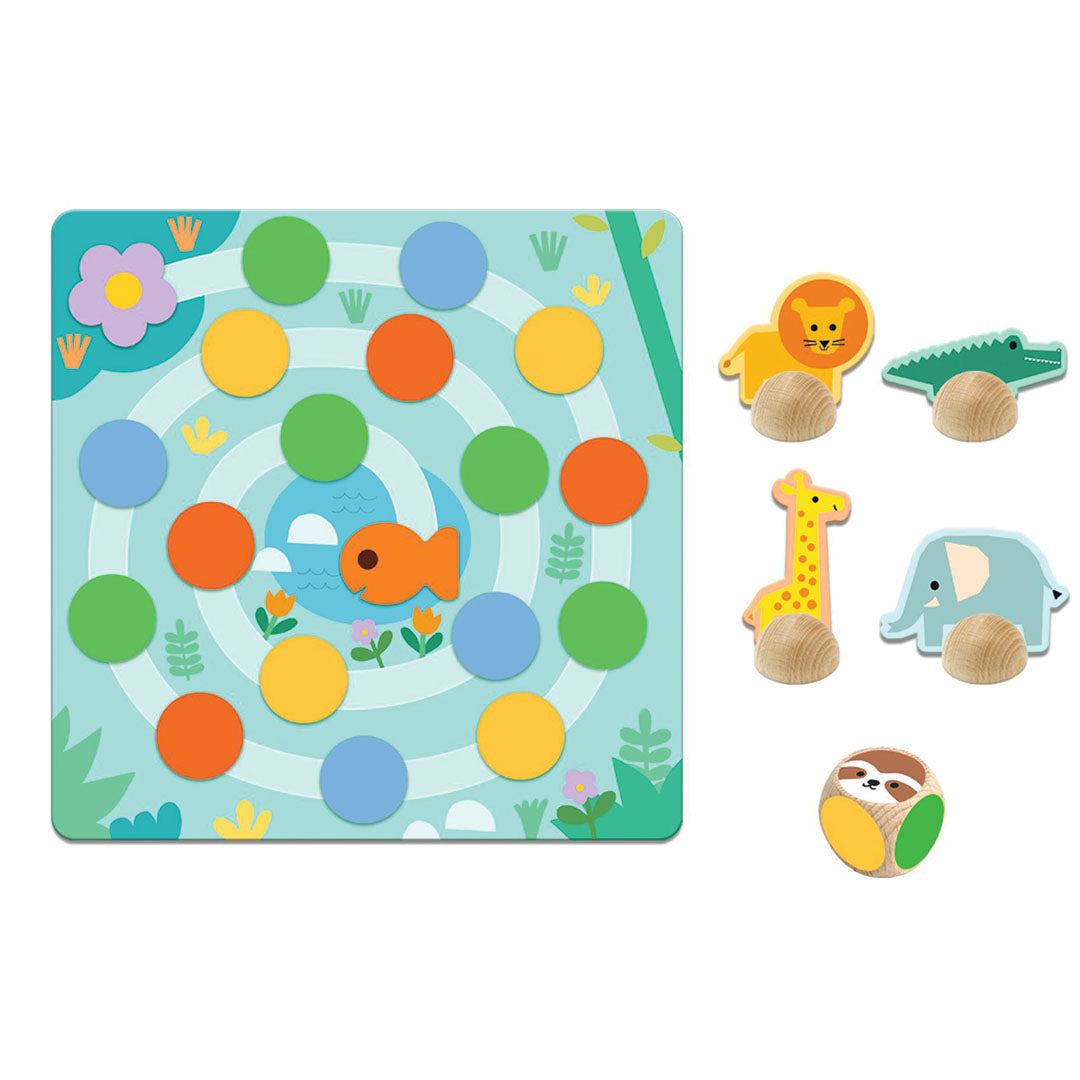 djeco spelletjesdoos 5-in-1 - wild animals | DJ08276 | 2