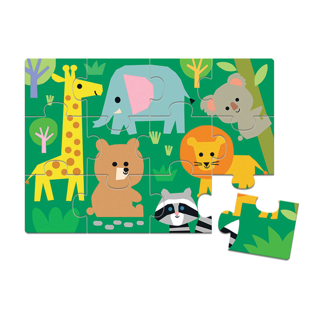djeco spelletjesdoos 5-in-1 - wild animals | DJ08276 | 1