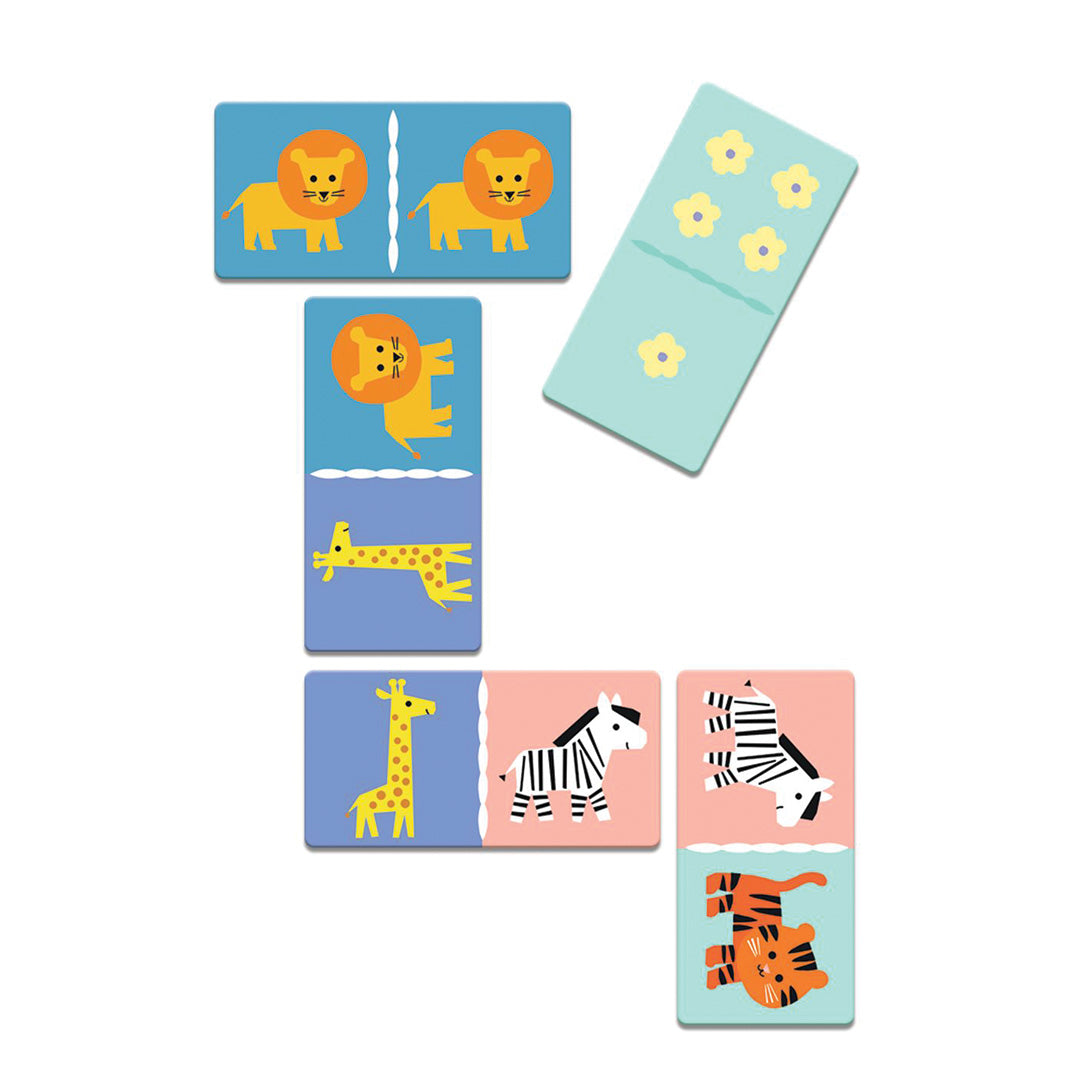 djeco spelletjesdoos 5-in-1 - wild animals | DJ08276 | 3