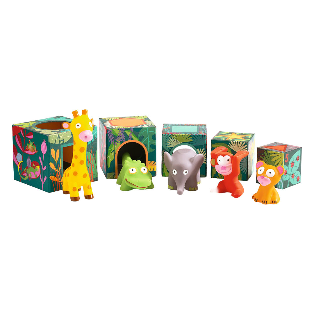 djeco bouwblokken jungledieren | DJ09101 | 2