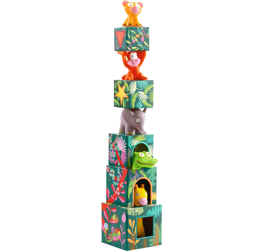 djeco bouwblokken jungledieren | DJ09101 | 3