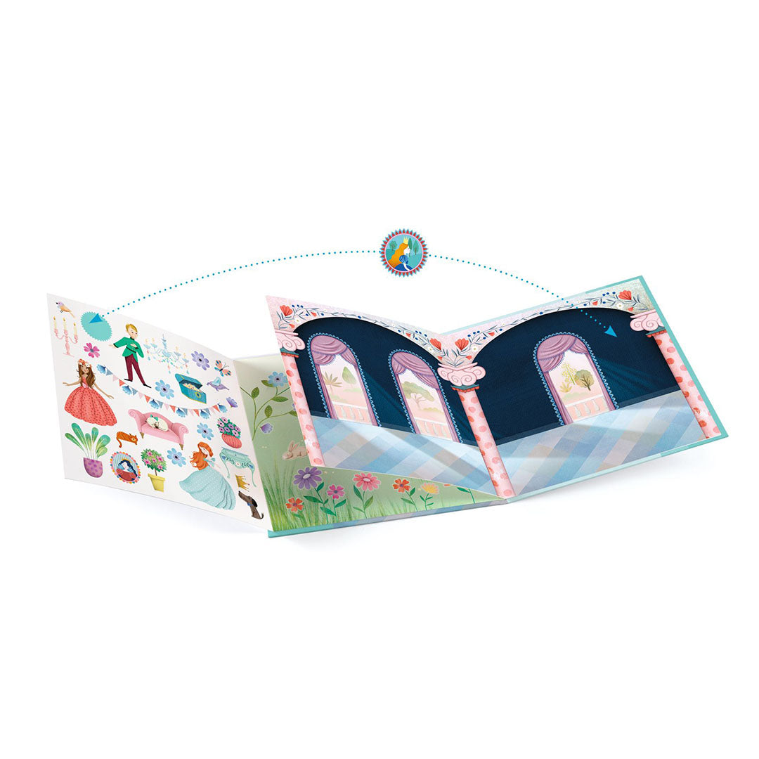 djeco stickerboek kasteelleven | DJ08954 | 1