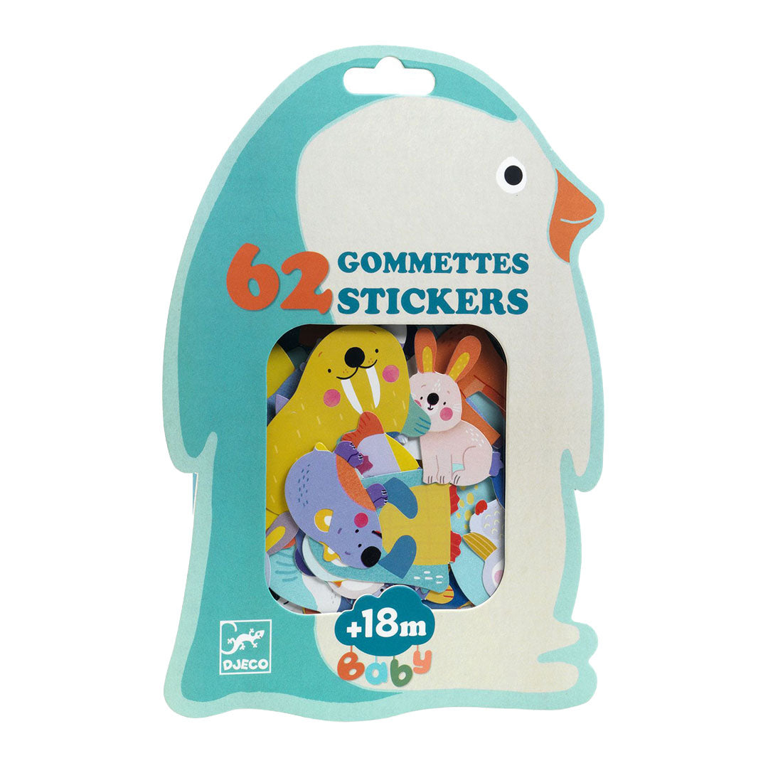 djeco stickers dieren van de ijsvlakte - 62st | DJ00054 | 0