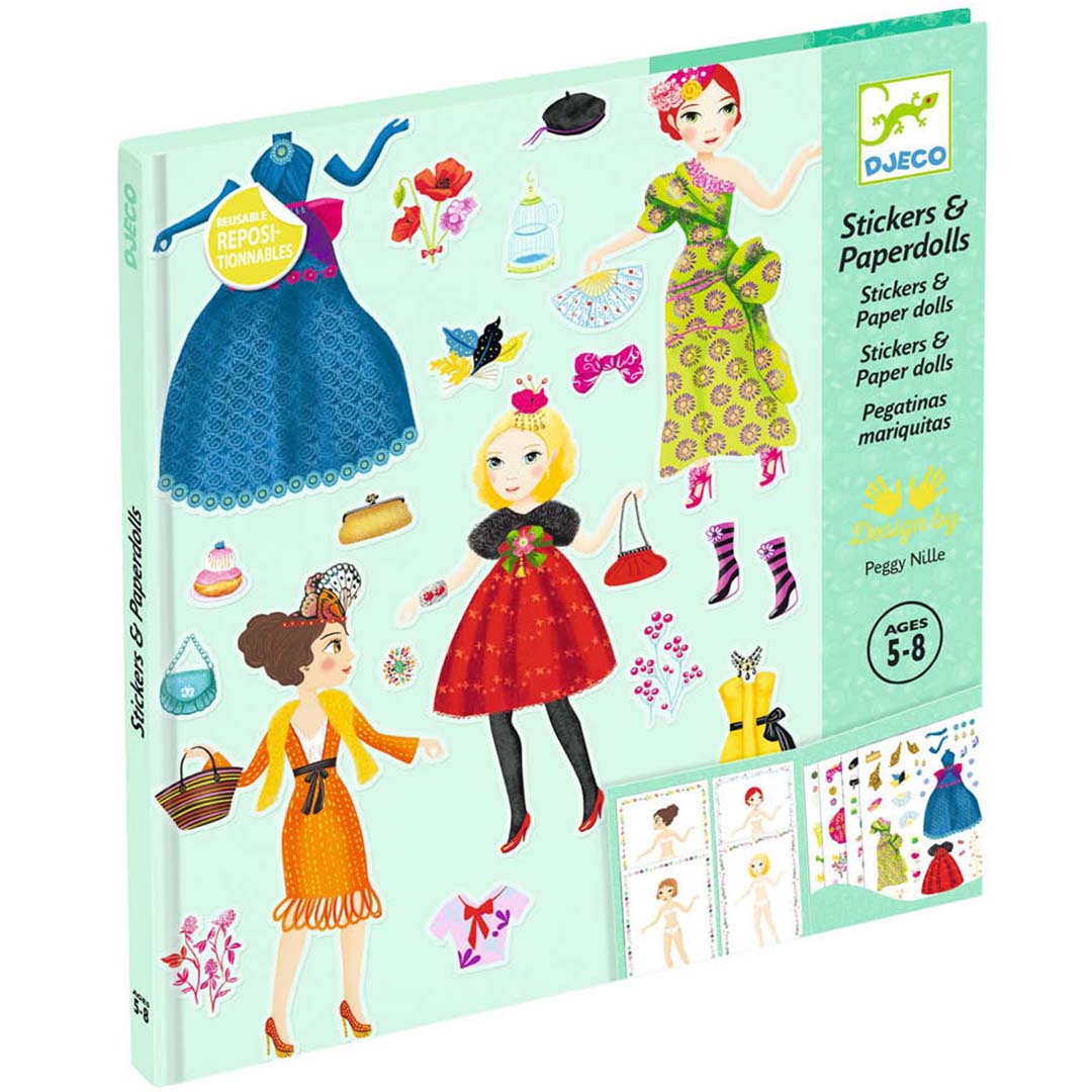 djeco stickerset aankleedpoppen modellen | DJ09691 | 0