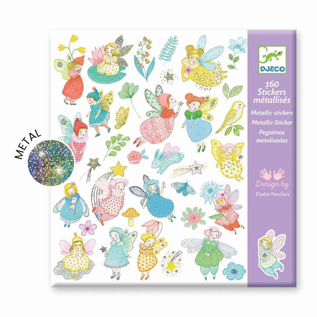 djeco stickers glinsterende feeën - 160st | DJ09554 | 2