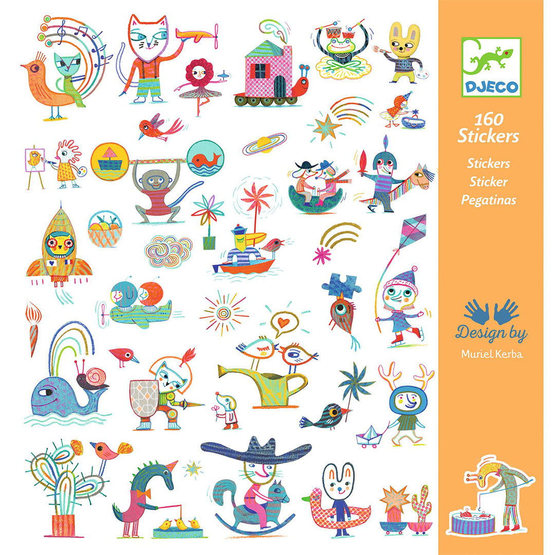 djeco stickers krant - 160st | DJ09318 | 0