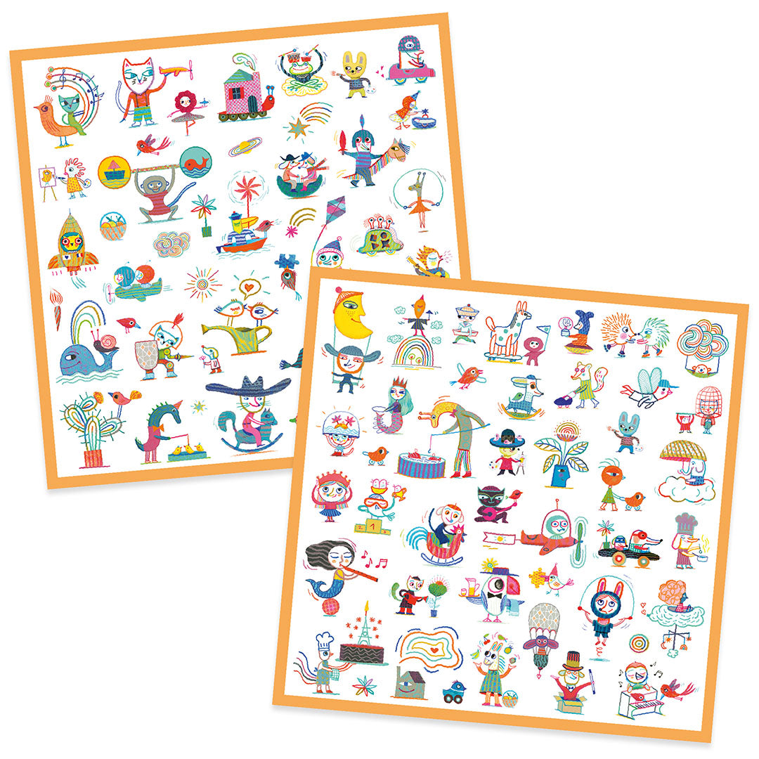 djeco stickers krant - 160st | DJ09318 | 1