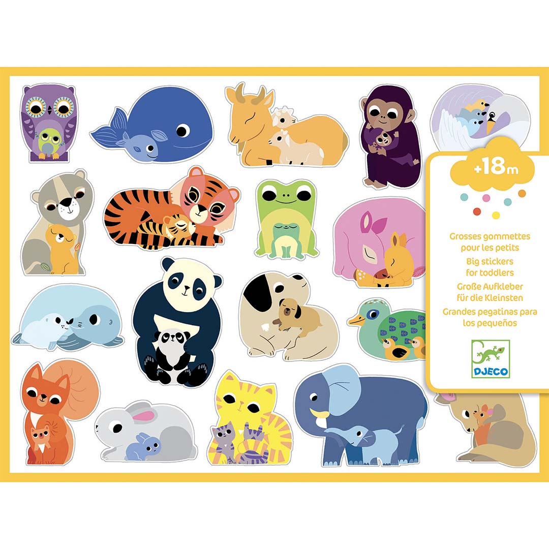 djeco stickers moeder en baby - 120st | DJ09077 | 0