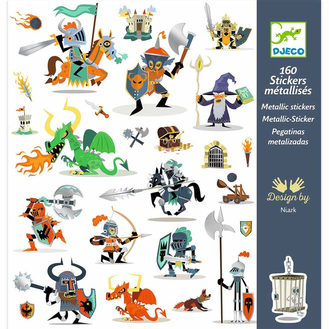 djeco stickers ridders - 160st | DJ08886 | 0
