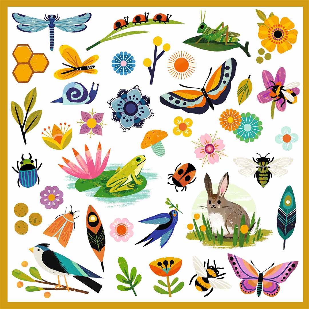 djeco stickers tuin - 160st | DJ09272 | 2