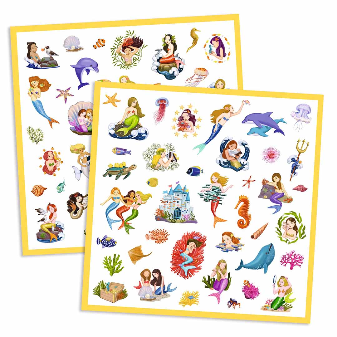 djeco stickers zeemeerminnen - 160 st | DJ08885 | 1