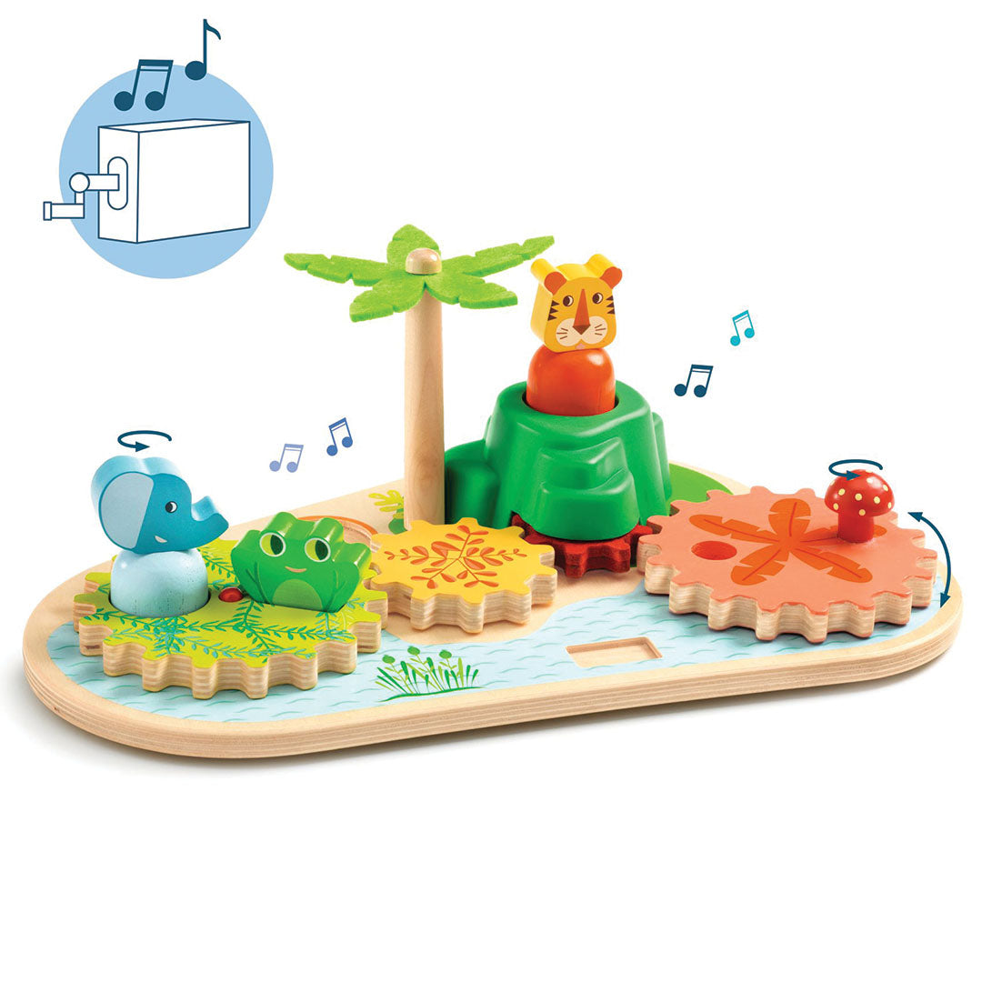 djeco tandwielspel met muziek | DJ06405 | 3
