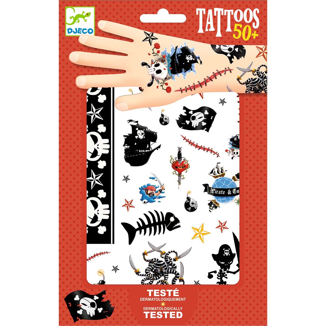 djeco tattoos - piraten