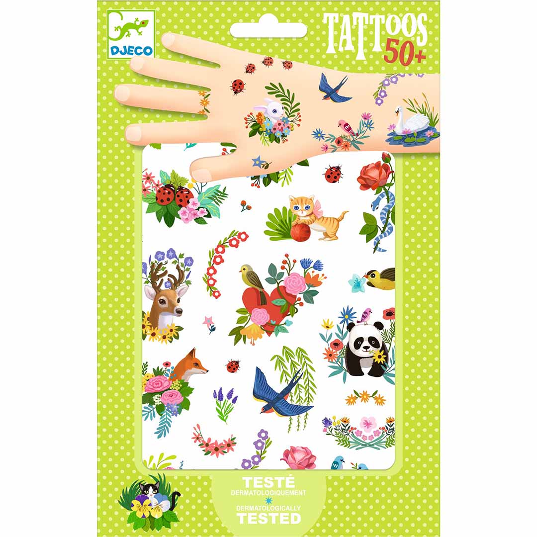djeco tatouages - printemps joyeux