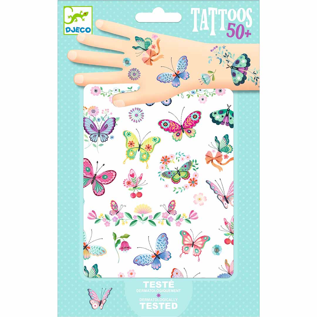 djeco tattoos droomvlinders