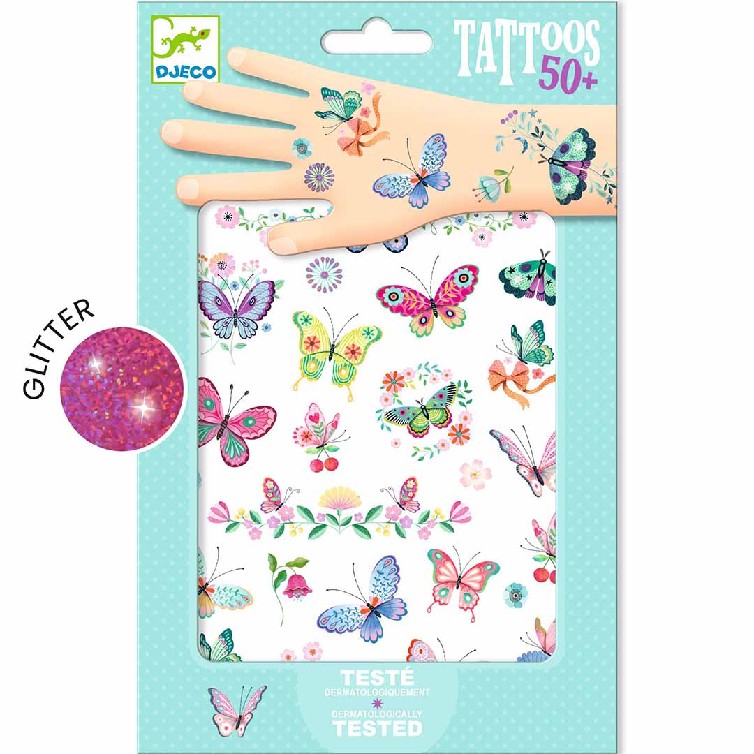 djeco tattoos droomvlinders
