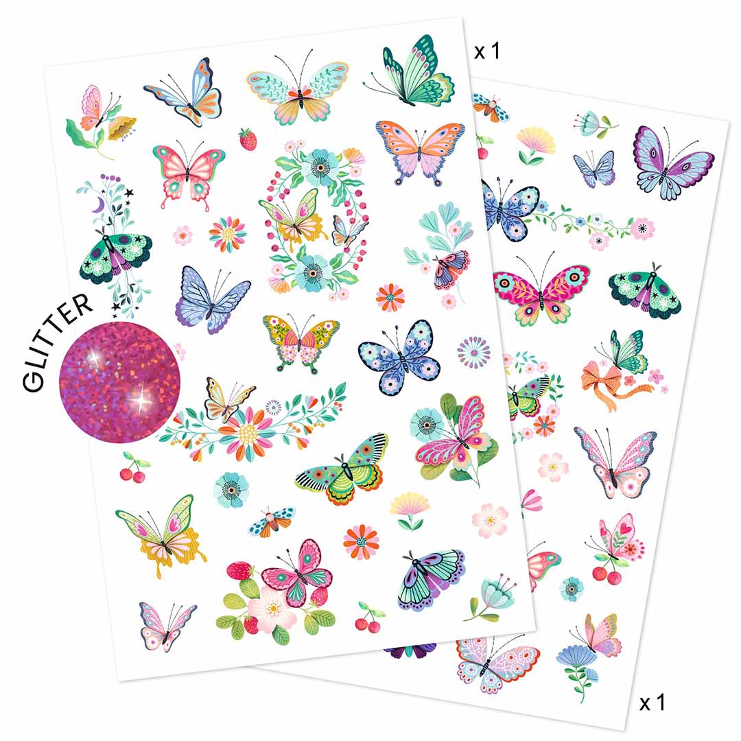 djeco tattoos droomvlinders