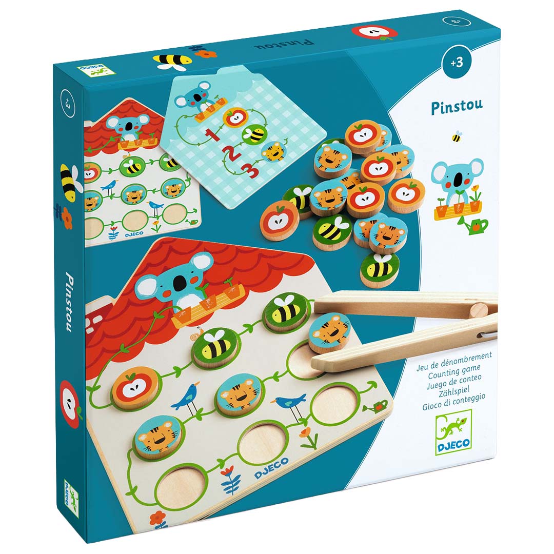 djeco jeu de comptage et d'adresse pinstou