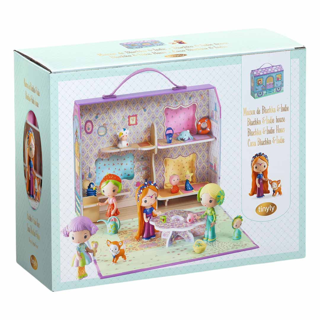 djeco maison de poupée portable tinyly - bluchka & indie