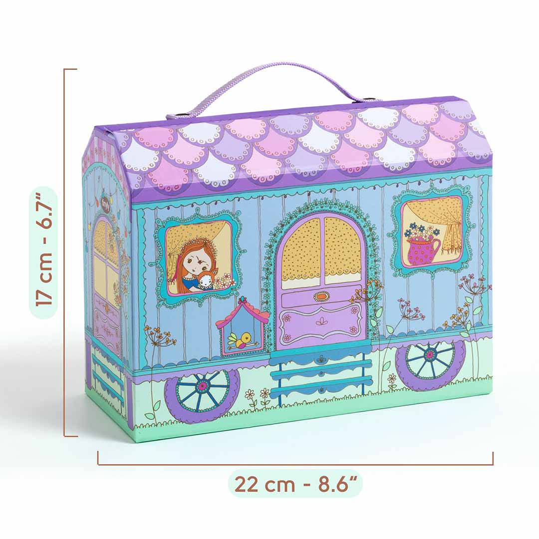 djeco maison de poupée portable tinyly - bluchka & indie