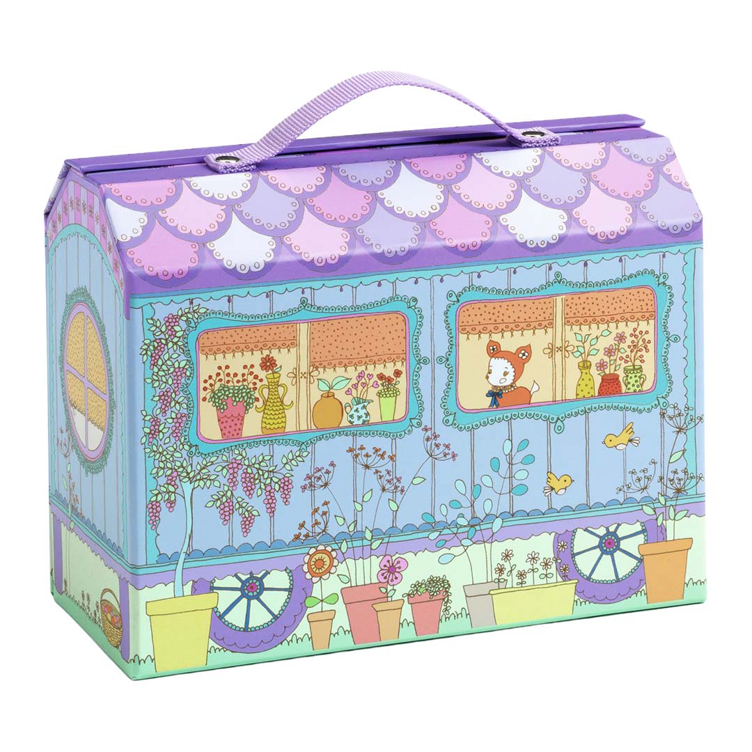 djeco maison de poupée portable tinyly - bluchka & indie