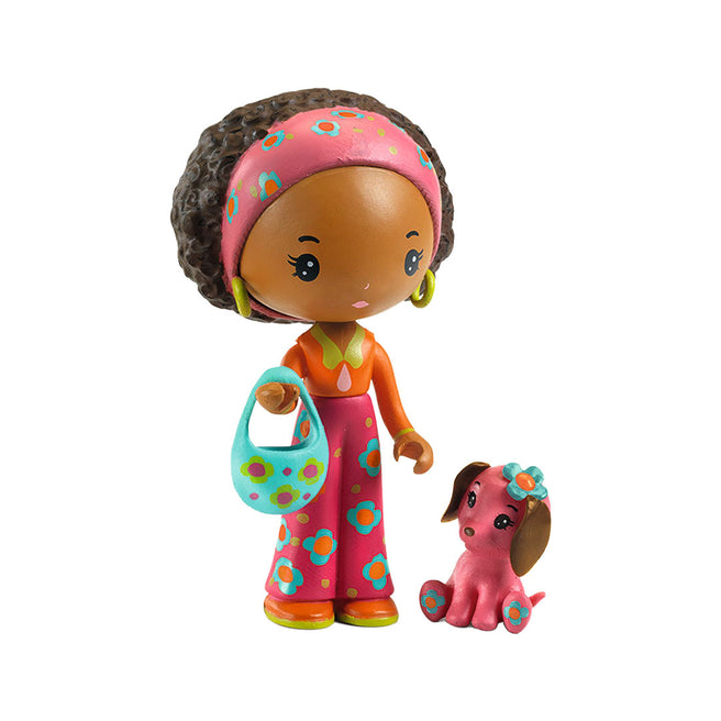 djeco tinyly figurine miniature - poppy & nouky