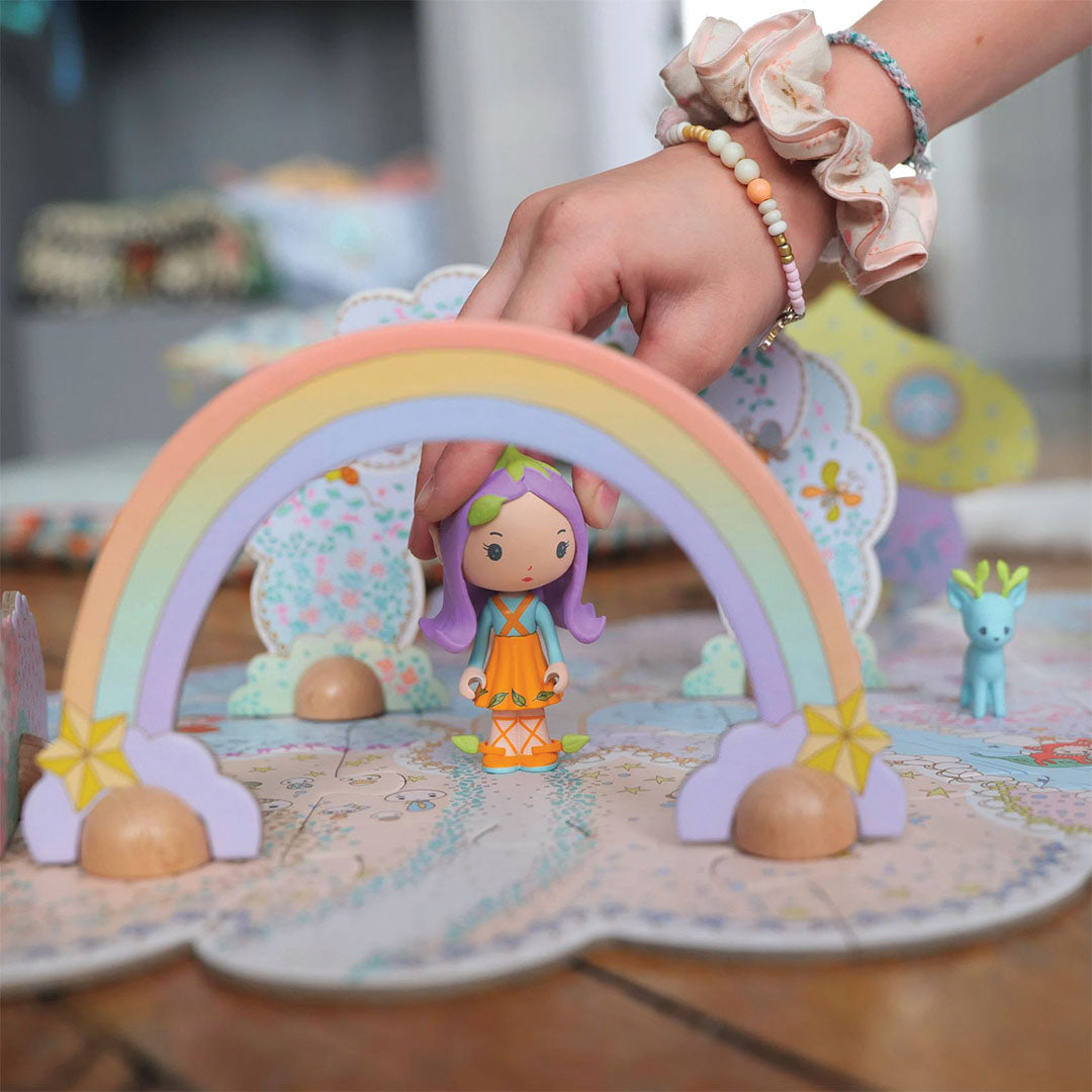 djeco puzzle géant tinyly puzzl'up lily - 33 pièces